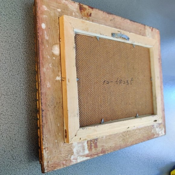 Vtg Suburban Road To The City Landscape Framed Oil Painting On Canvas?  Signed - Picture 5 of 9